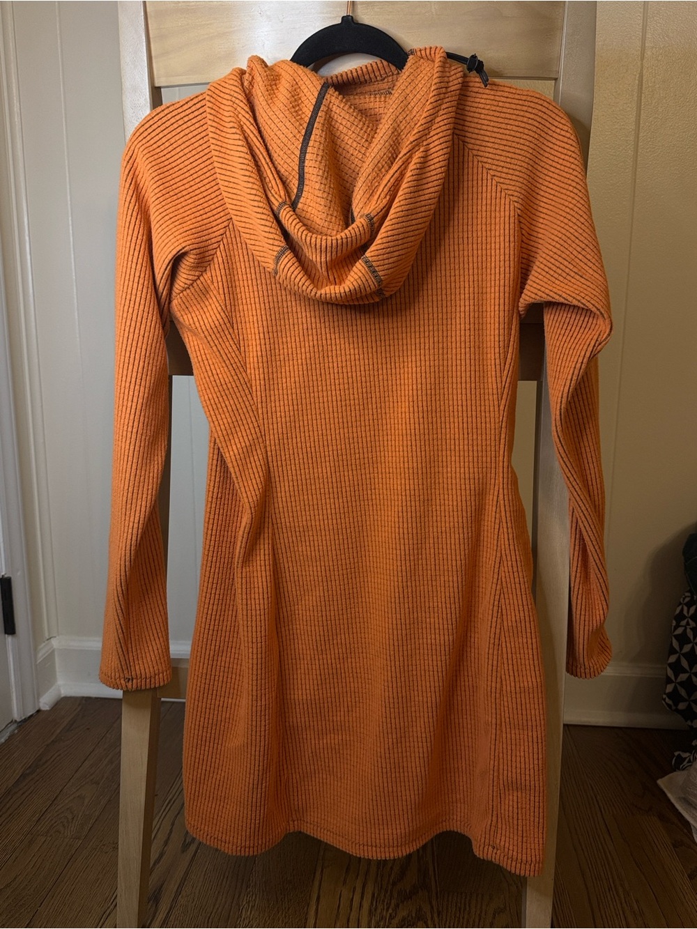 Melanzana Orange Waffle-Knit Cowl Sweater dress - Picture 5 of 6